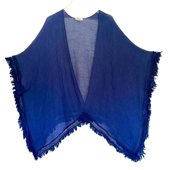 Mudd Blue Shawl Size Medium - Picture 1 of 5